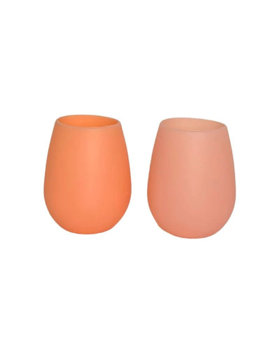 Porter Green silicone tumblers- peach & petal