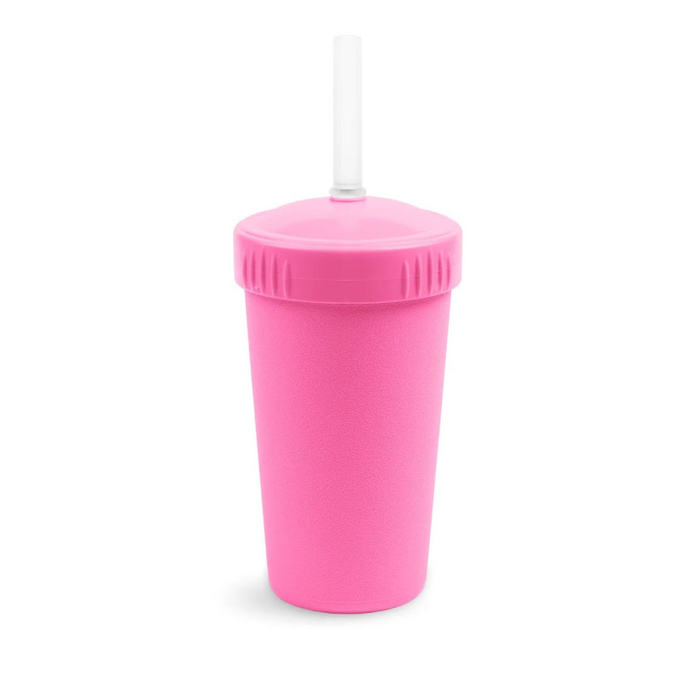 Replay straw cup- bright pink