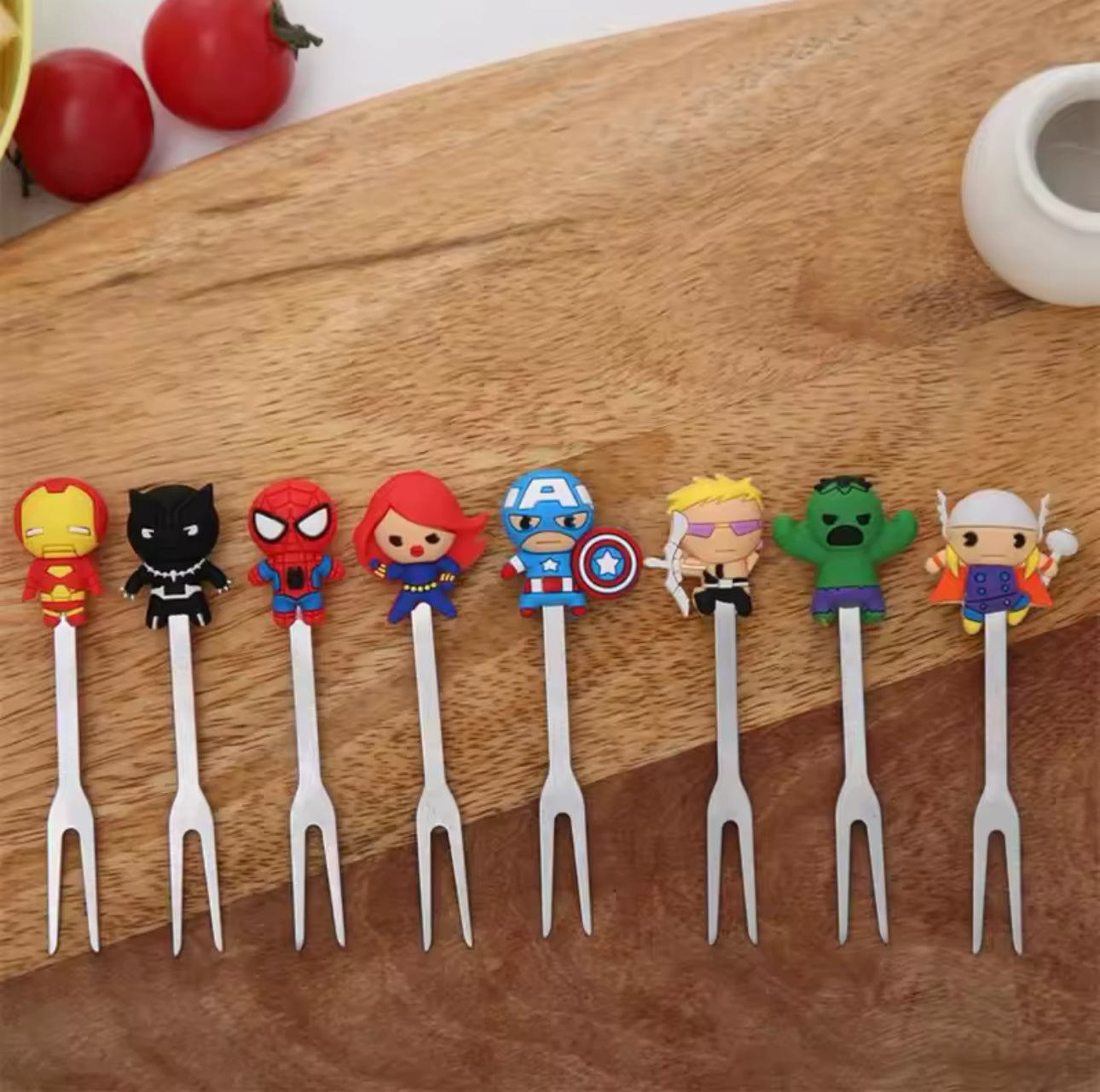 Super hero food forks