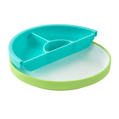 Omie Easy Scoop Plate With Divider- green