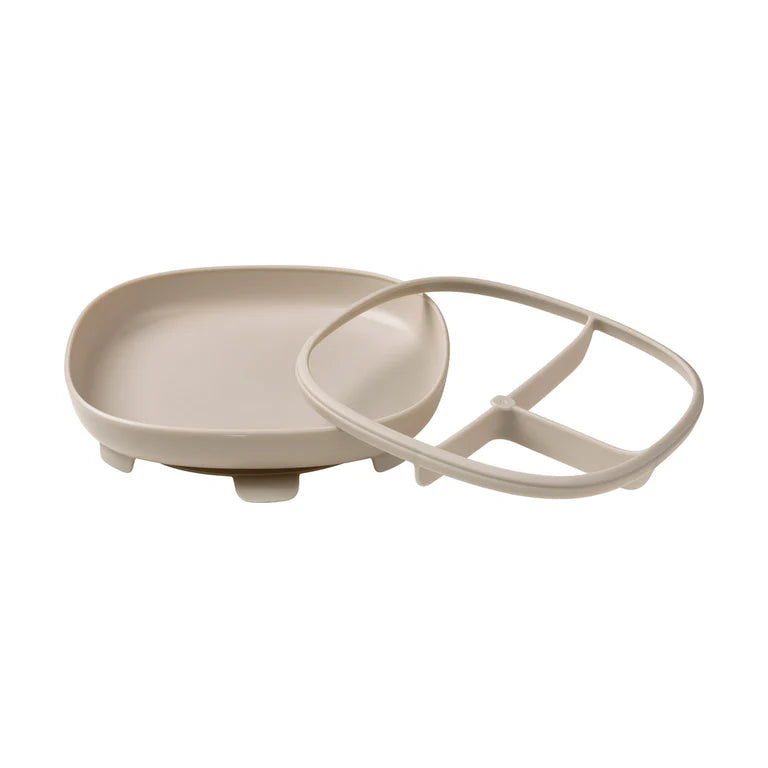 b.box 2 in 1 suction plate - latte