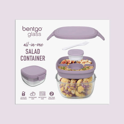 Bentgo glass salad container- lavender