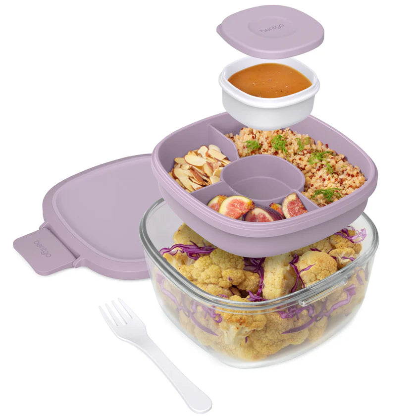 Bentgo glass salad container- lavender