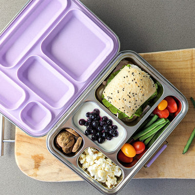 Ecococoon Leak Proof Stainless Steel Bento Lunch Box - 5 Compartments