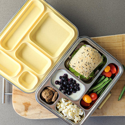 Ecococoon Leak Proof Stainless Steel Bento Lunch Box - 5 Compartments