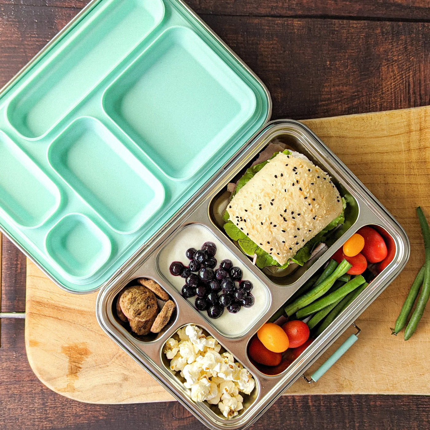 Ecococoon Leak Proof Stainless Steel Bento Lunch Box - 5 Compartments