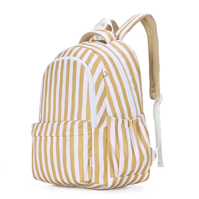 Kinnder campus backpack- mustard stripe