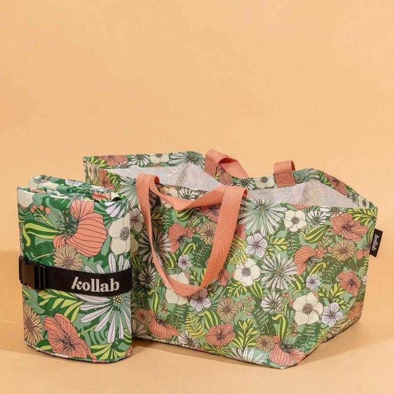 Kollab beach bag- magical garden