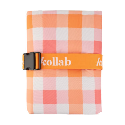 Kollab luxe picnic mat- watermelon peach check