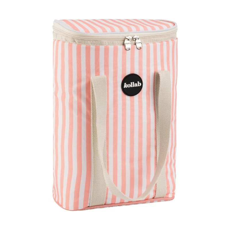 Kollab wine cooler- coral stripe