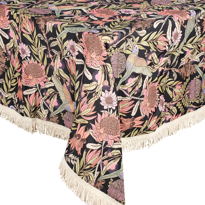 Kollab tablecloth- native rosella
