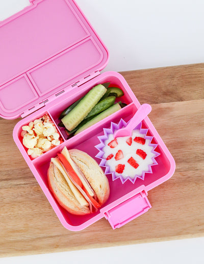 Lunch punch fork and spoon set- blush