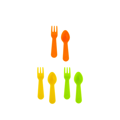 Lunch punch fork and spoon set- brights