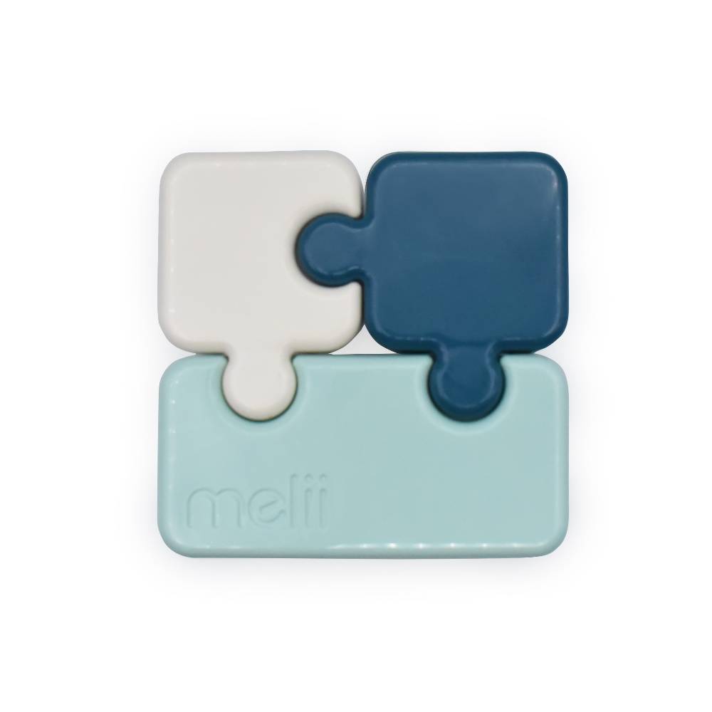 Melii puzzle container- luxe blue