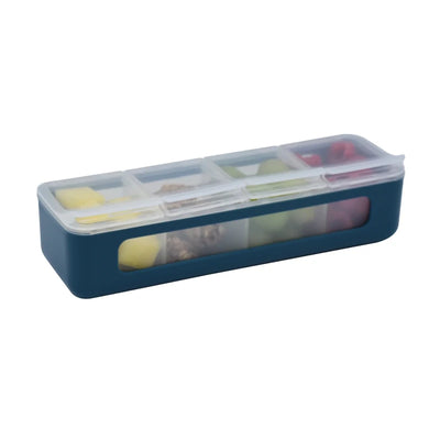 Melii Snackle box 4 compartment- luxe blue