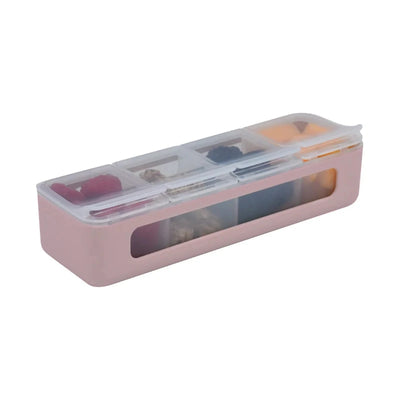 Melii Snackle box 4 compartment- luxe pink