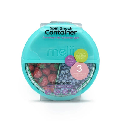 Melii Spin Snack Containers- blue/green