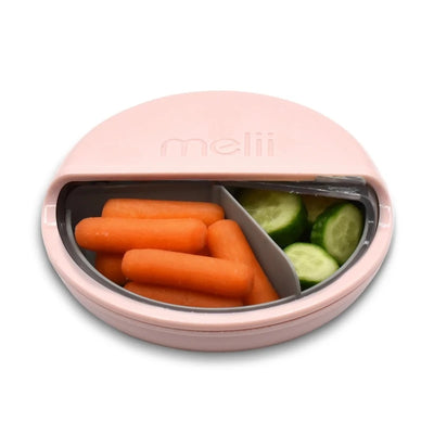 Melii Spin Snack Containers- pink/grey