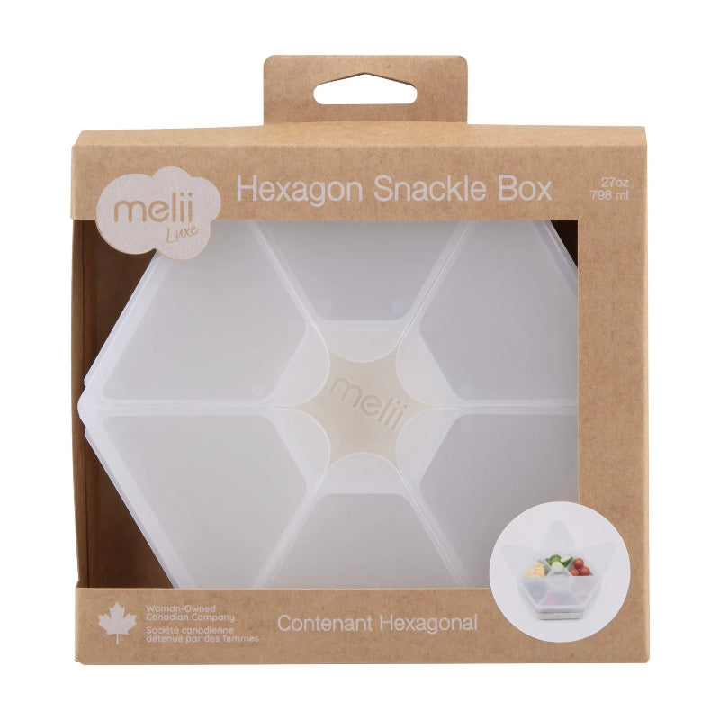 Melii hexagon snackle boxes- ivory