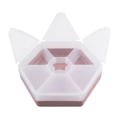 Melii hexagon snackle boxes- pink