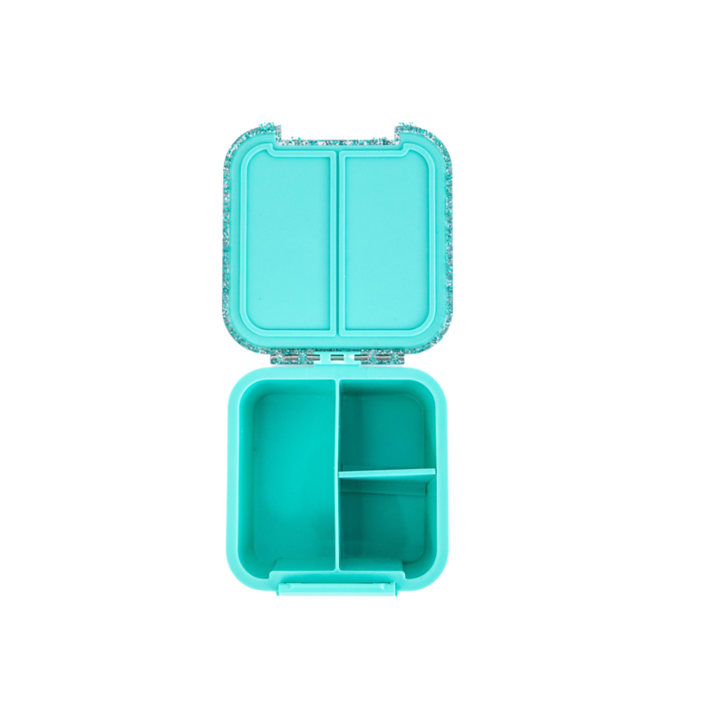 MontiiCo bento 2- turquoise glitter