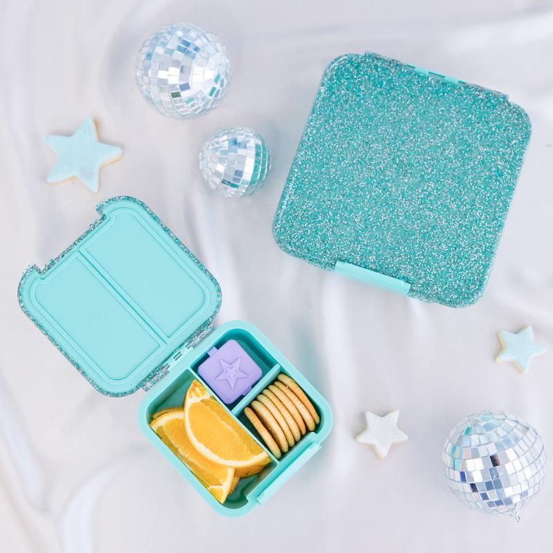 MontiiCo bento 2- turquoise glitter