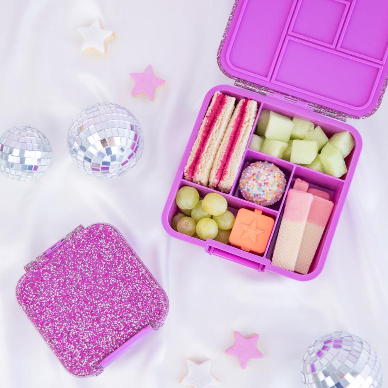 MontiiCo bento 5- magenta glitter