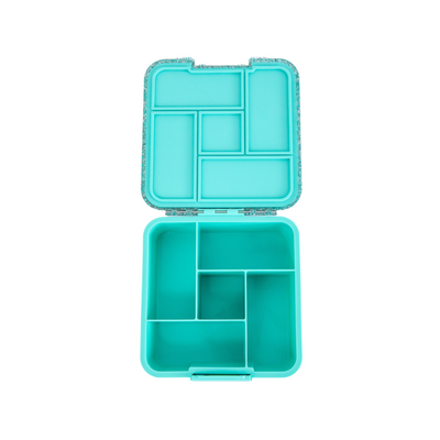 Montiico bento 5- turquoise glitter