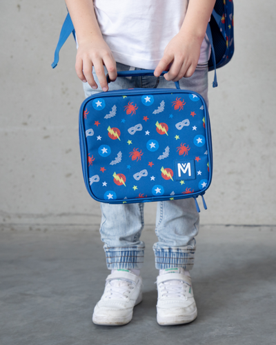 MontiiCo medium lunch bag- superhero