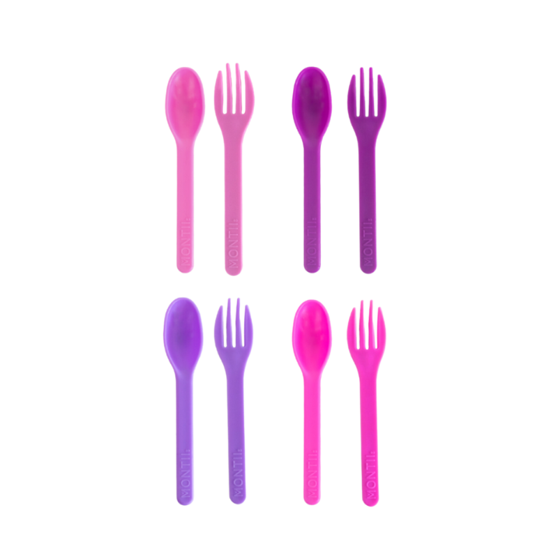 Out & about cutlery set- blush