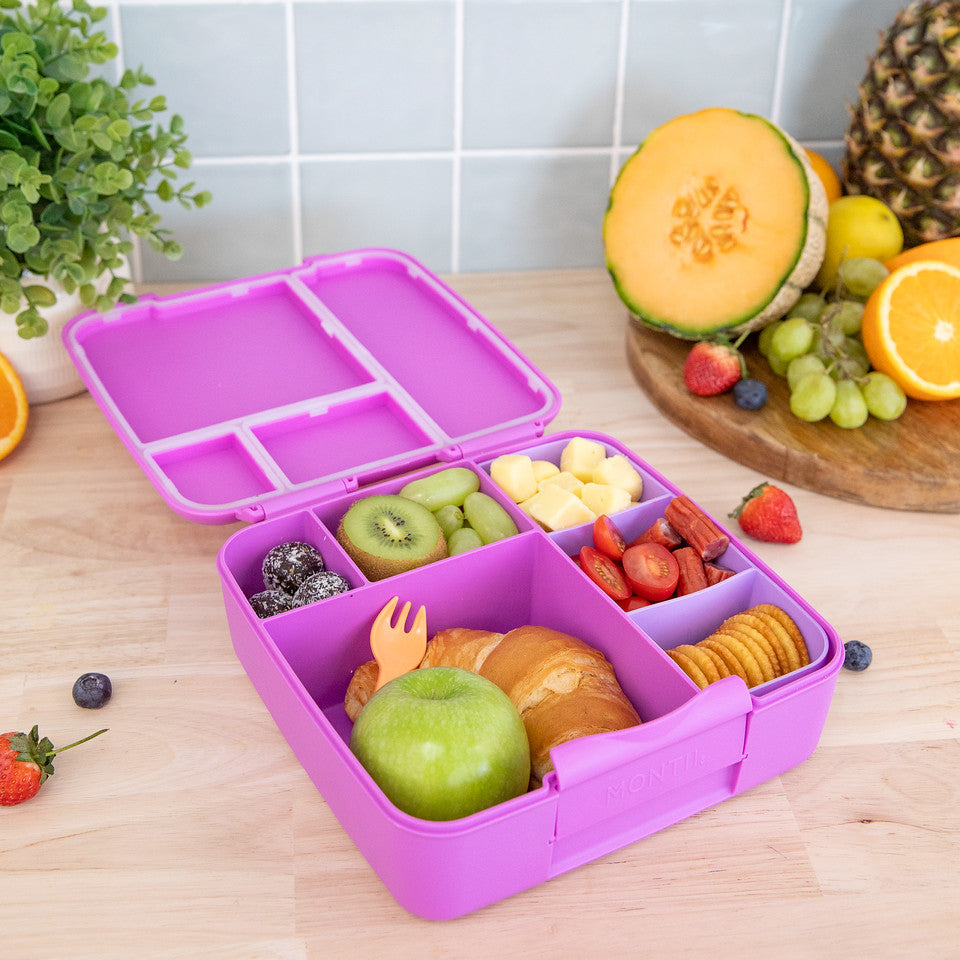 MontiiCo feast bento lunchbox- fuchsia