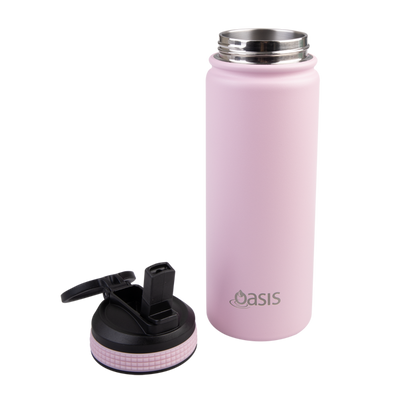 Oasis 550ml Insulated Challenger Sports Bottle - carnation