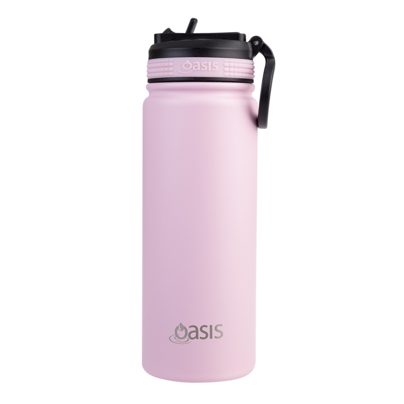 Oasis 550ml Insulated Challenger Sports Bottle - carnation