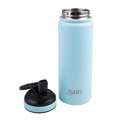 Oasis 550ml Insulated Challenger Sports Bottle - island blue