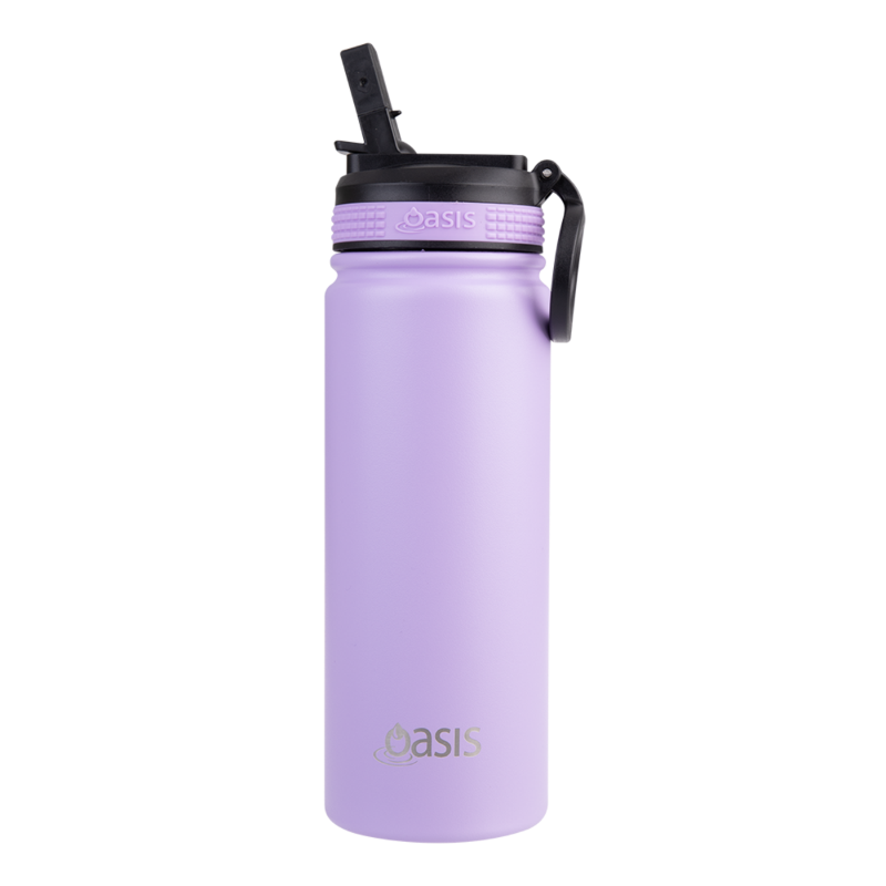 Oasis 550ml Insulated Challenger Sports Bottle - lavender