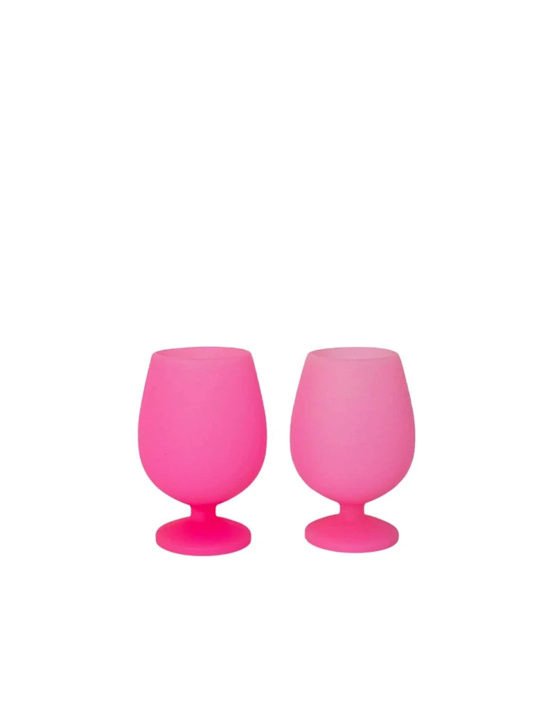 Porter Green Silicone Wine Glasses- Petalo