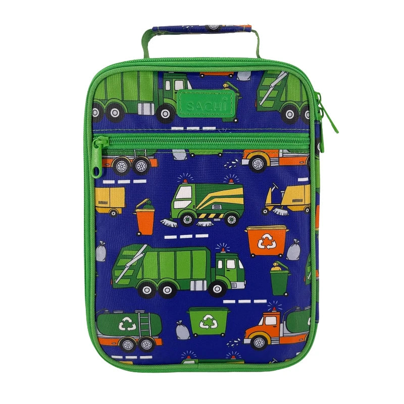 sachi lunch bag- garbage trucks