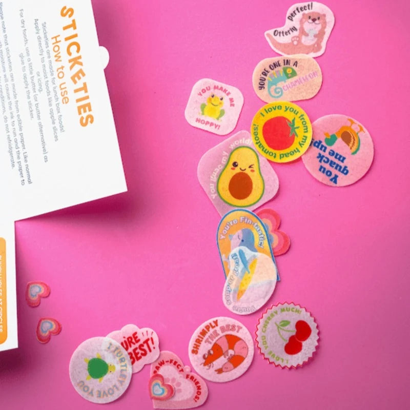 Sticketies Edible Lunchbox Stickers- Lovies