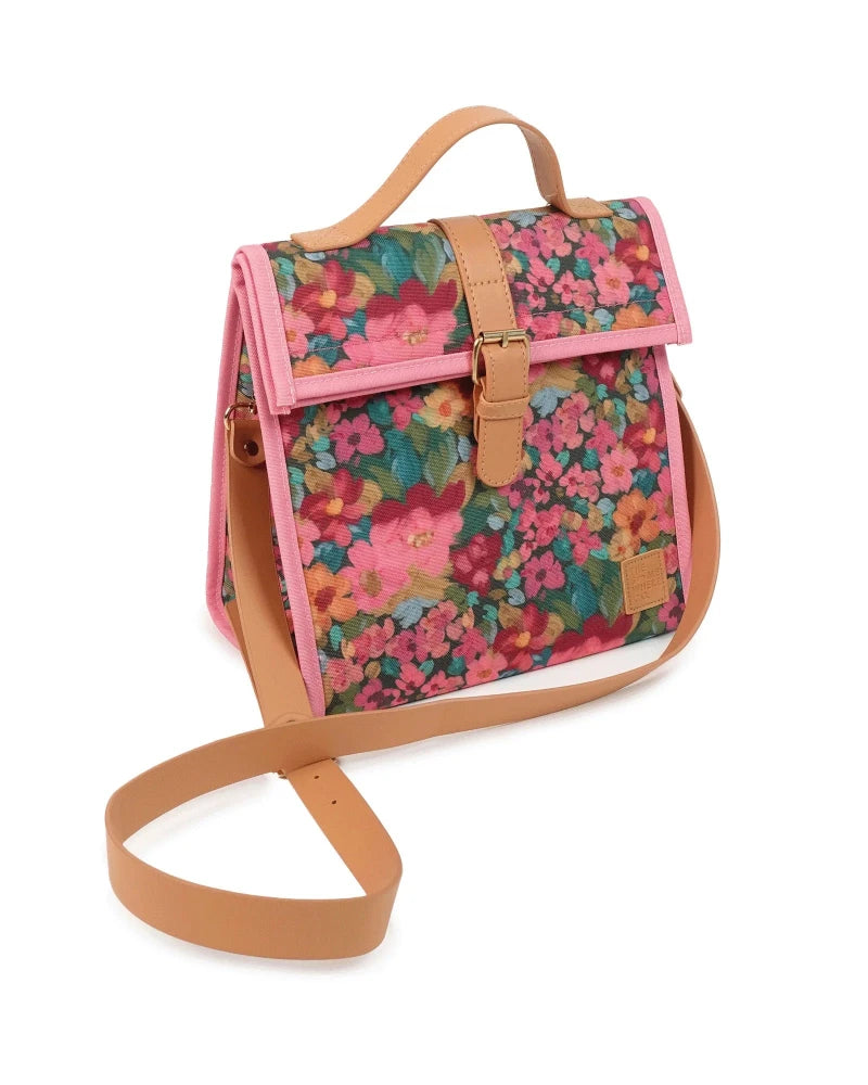 The Somewhere Co satchel- amongst the flowers