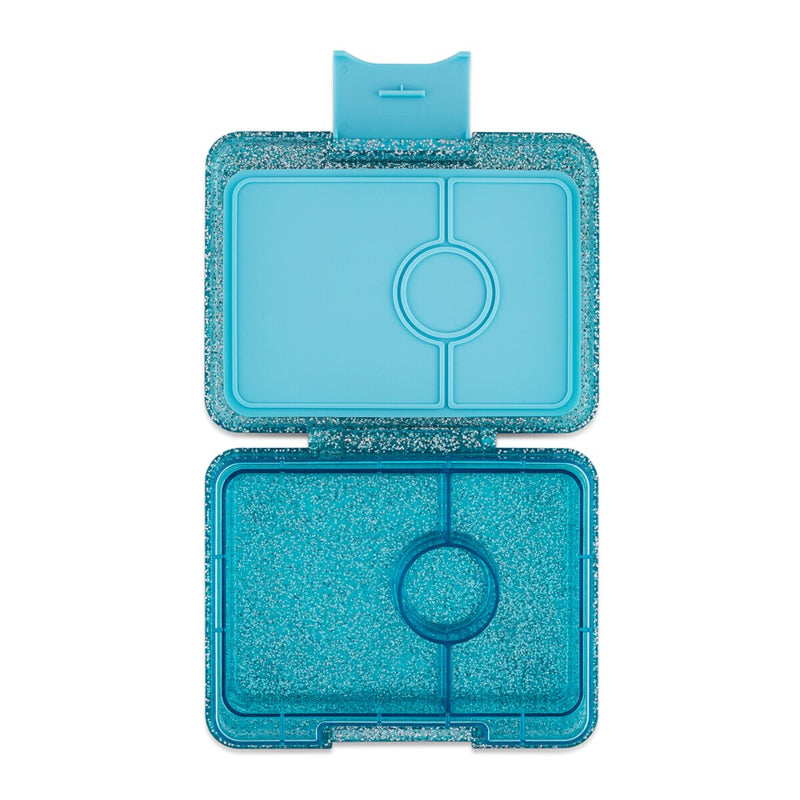 Yumbox snack- twinkle aqua glitter