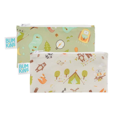 Bumkins Small Snack Bag 2 pack - Happy Campers