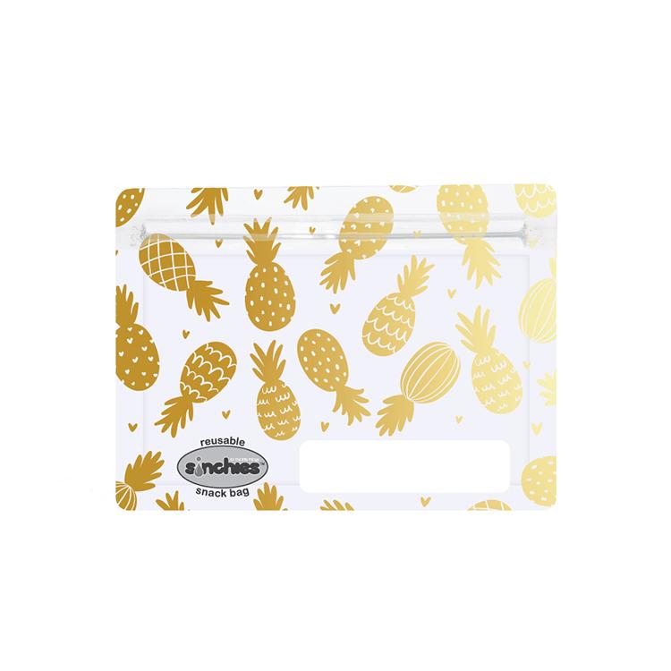 Sinchies Reusable Snack Bags - Gold Pineapples