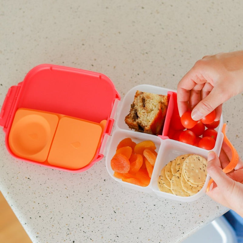 b.box Mini Lunchbox, Compact Bento-Style Lunch Snack Container for Kids,  Leak-Proof, Ideal Portion Sizes for Healthy Snacks and Lunchtime at School